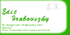 edit hrabovszky business card